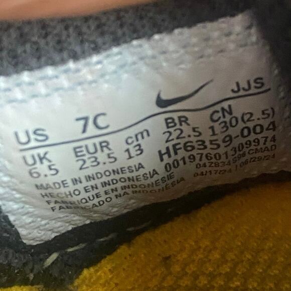 Nike Airmax 90 Easyon Grey/Yellow Toddler Sneakers- SZ 7 C - Picture 12 of 12